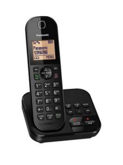 Panasonic Kx-Tgc420Eb Cordless Telephone With Answer Machine - Single